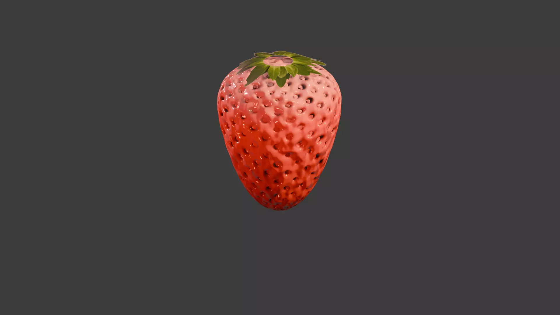 Strawberry 3D Model Low-poly 3D model_2