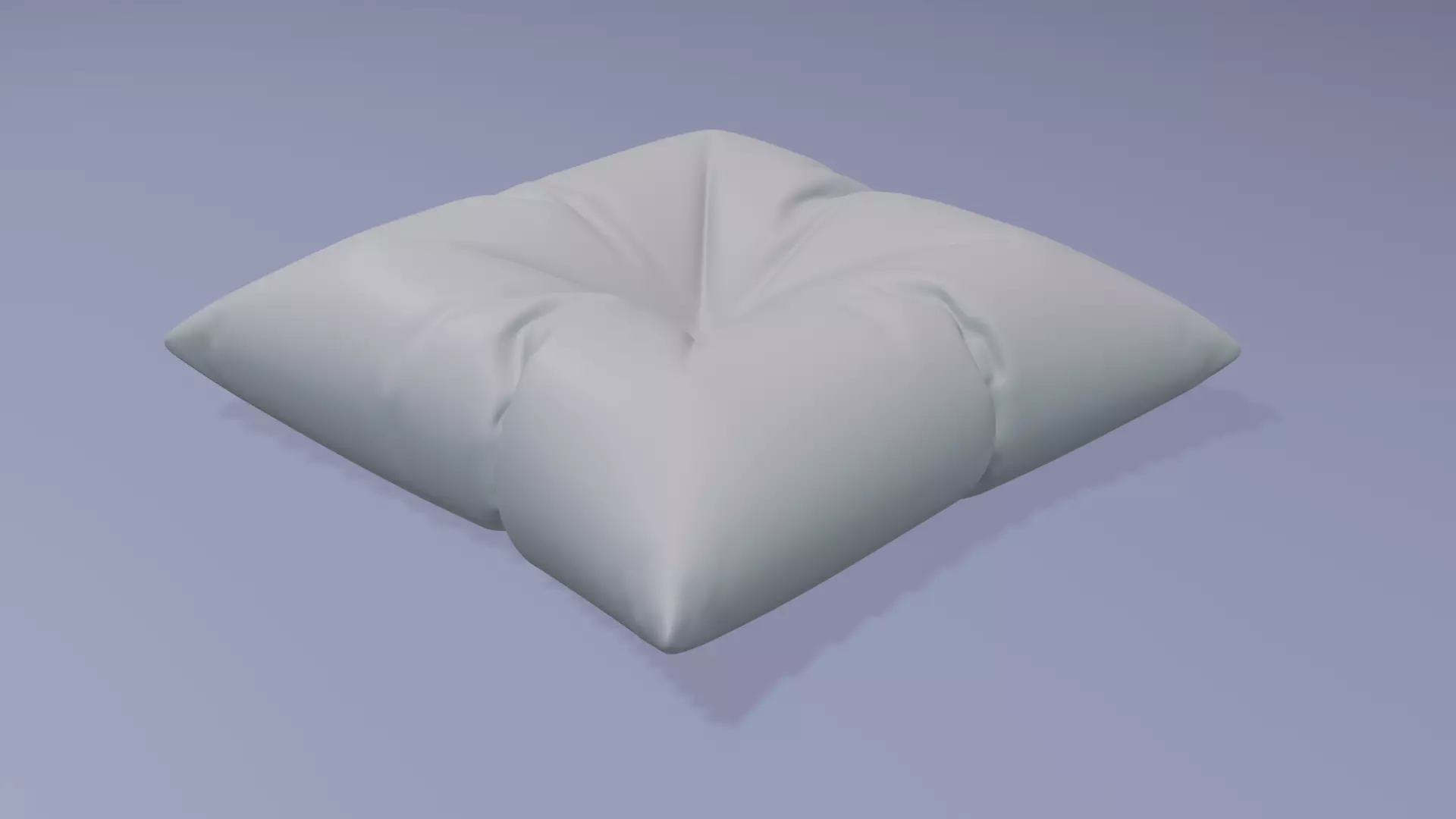 Pillow - Low Poly 3D model_0