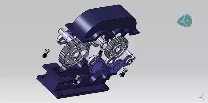 Full reduction gearbox assembly 
