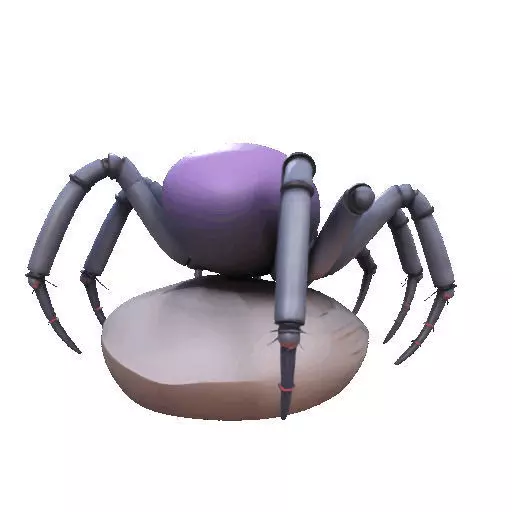 2388Mutant Spider on Stone Pedestal Color 3D Model 3D print model_18