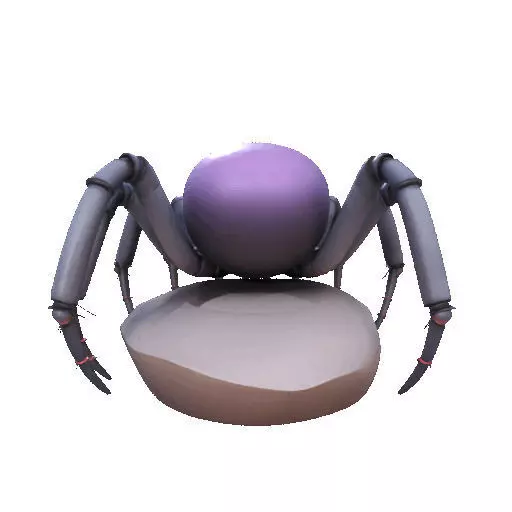 2388Mutant Spider on Stone Pedestal Color 3D Model 3D print model_21