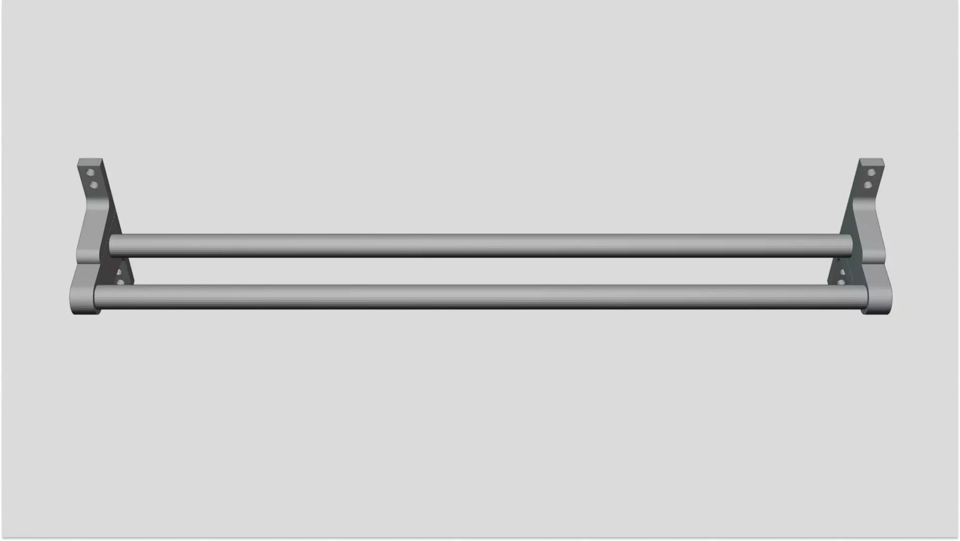 Dowel Rack Wall Holder 3D print model_9