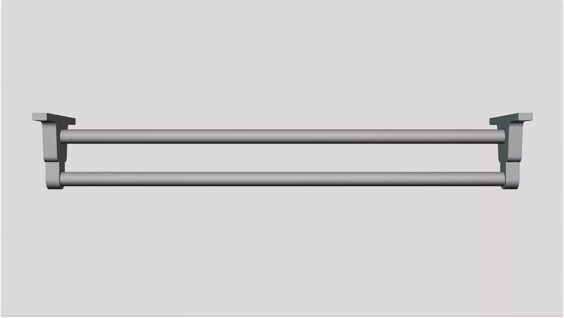 Dowel Rack Wall Holder 3D print model_7