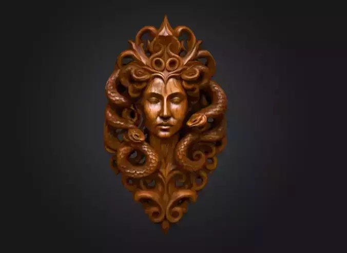 Medusa Gaze Low-poly 3D model