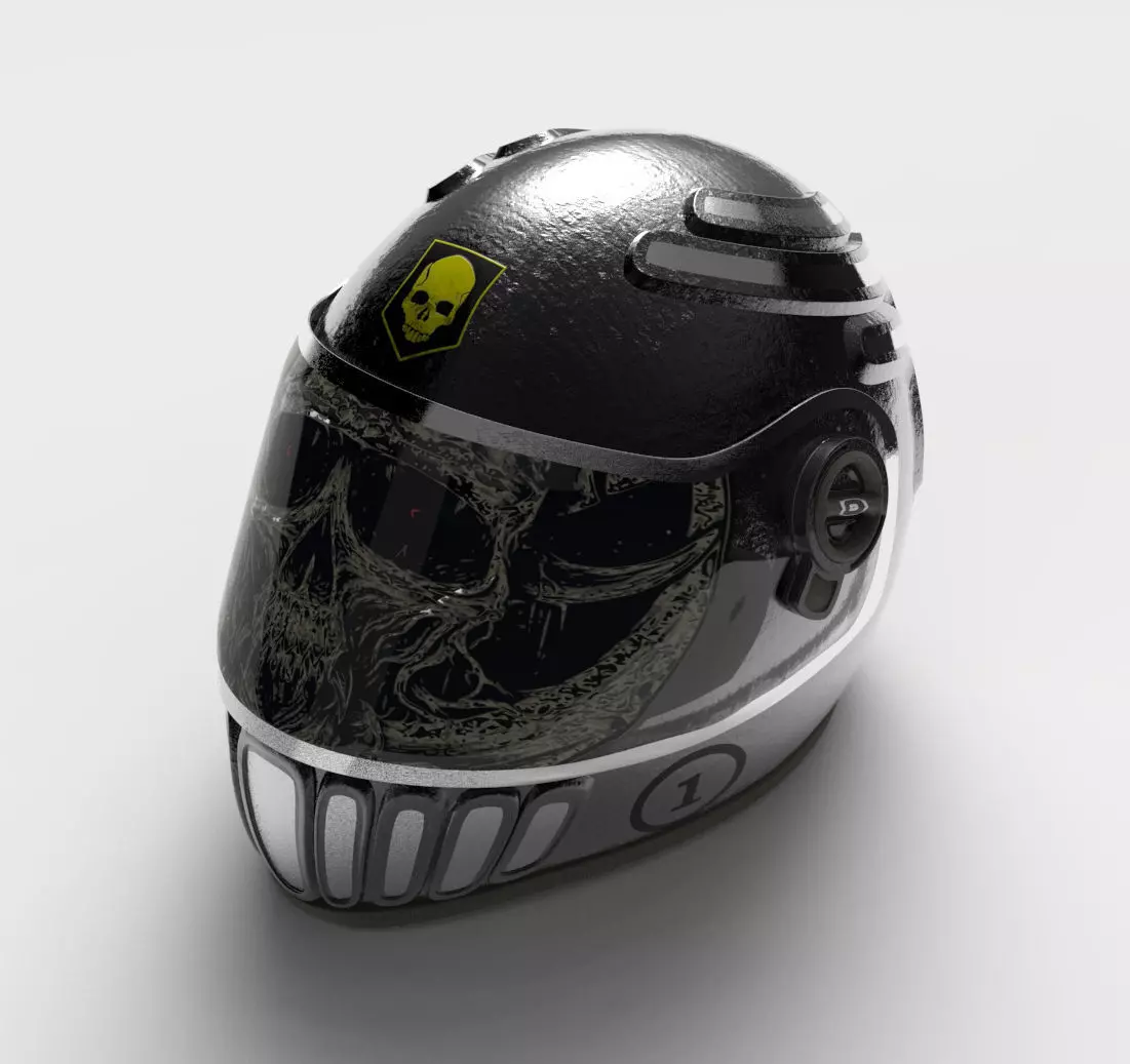 Safety Helmet 3D model_4
