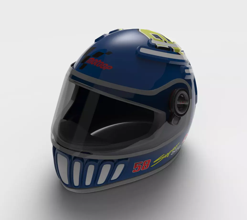 Safety Helmet 3D model_3