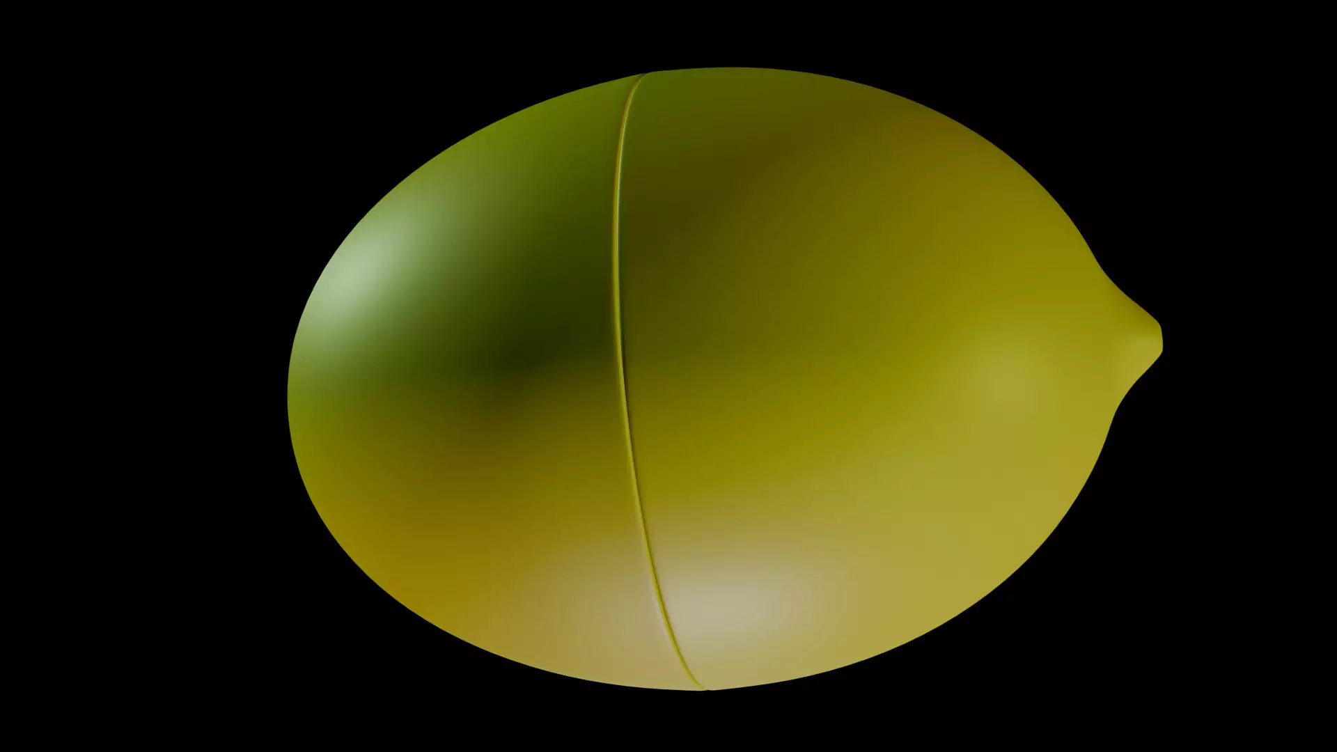 3D Lemon Model  Realistic Low Poly Citrus Fruit Low-poly 3D model_1