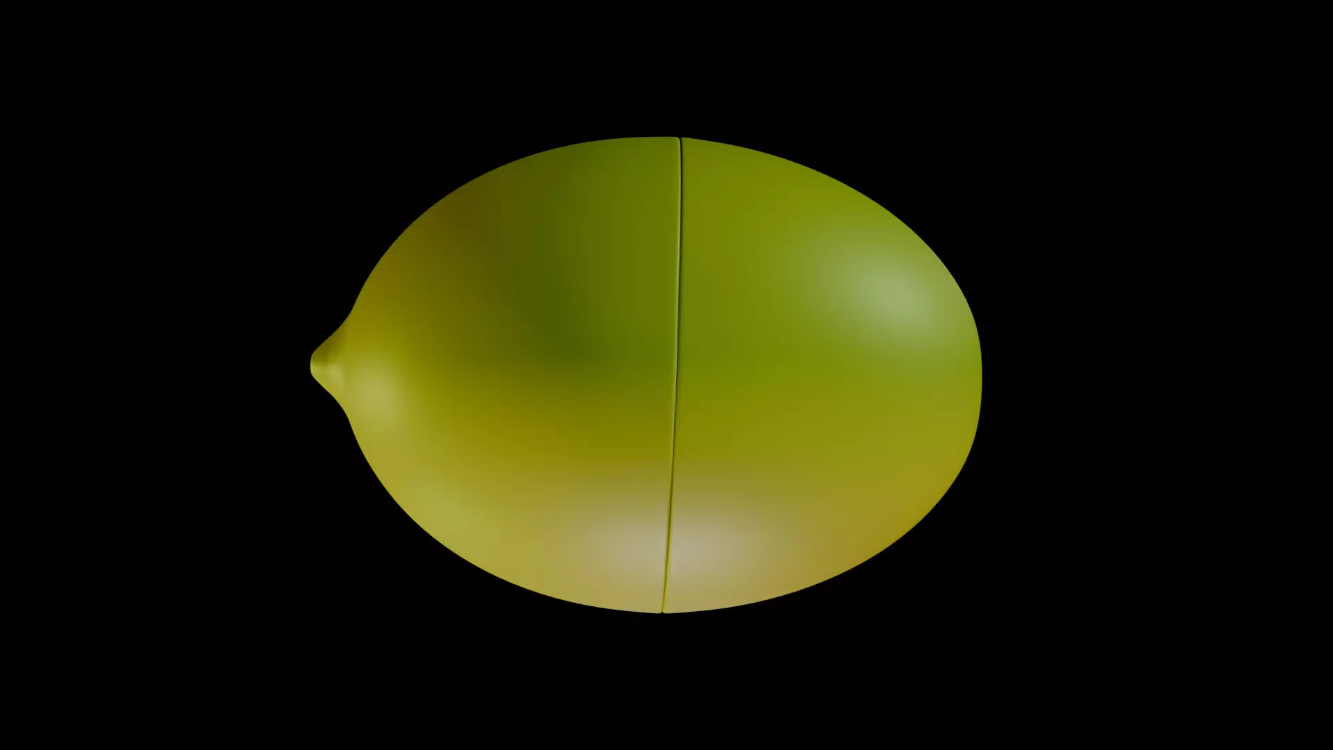 3D Lemon Model  Realistic Low Poly Citrus Fruit Low-poly 3D model_0