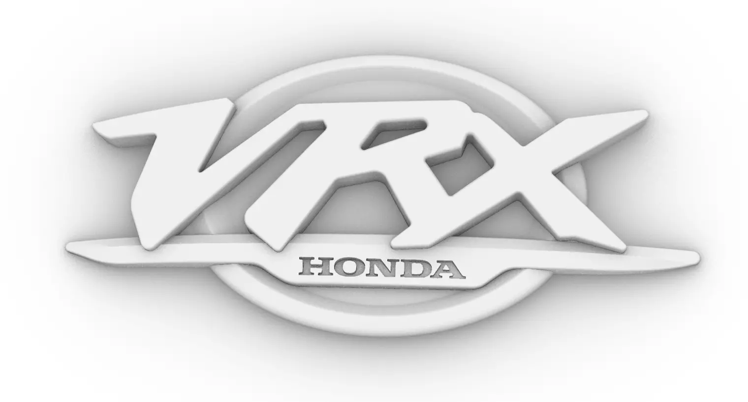 Honda VRX gas tank emblem 3D print model_0