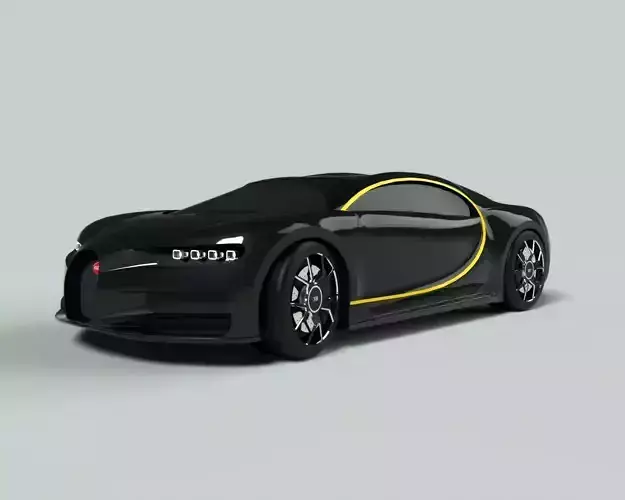 Bugatti Chiron   High Detail Car Model 3D model