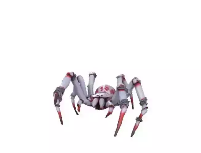 2389  Mutant Spider  Color 3D Model  halloween