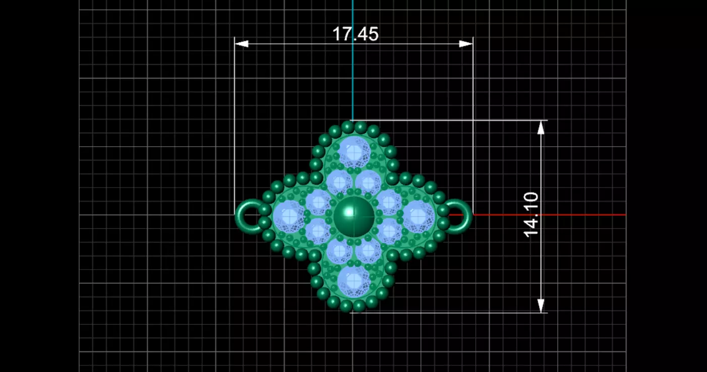 Bracelet Van Cleef  3D print model_11