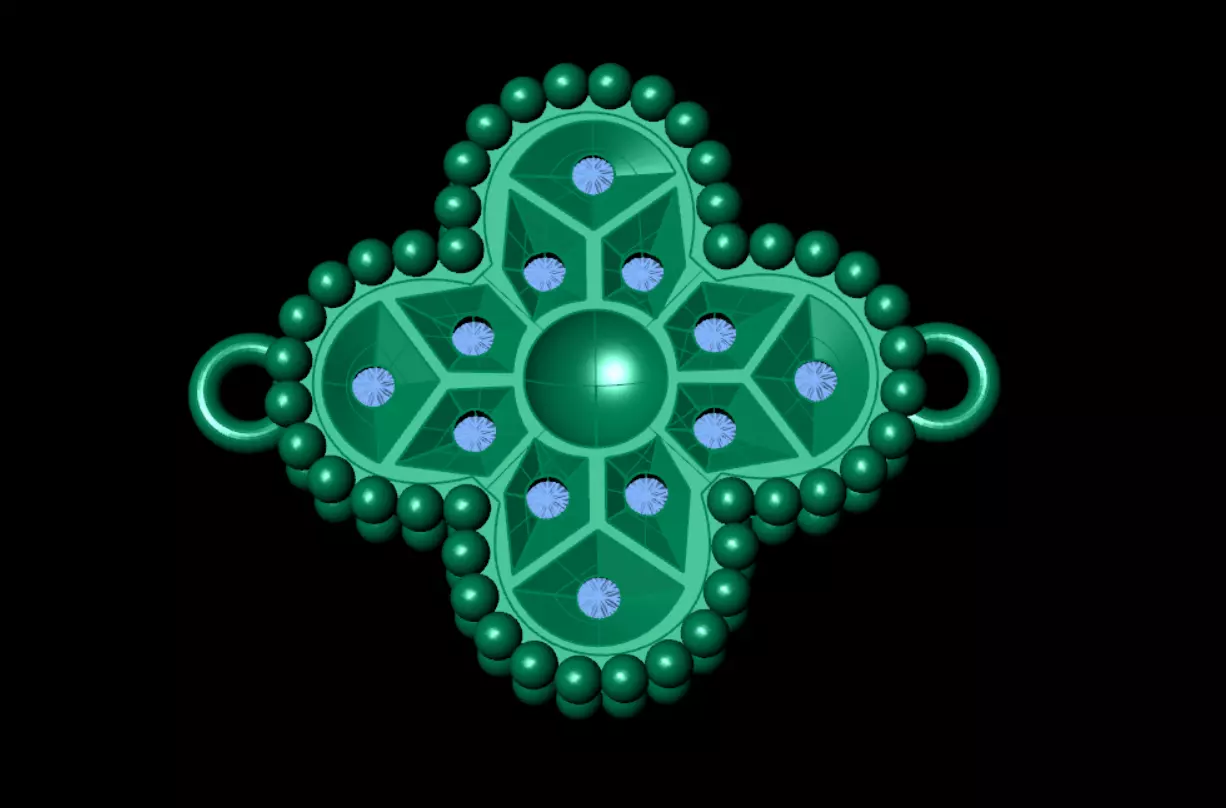 Bracelet Van Cleef  3D print model_18