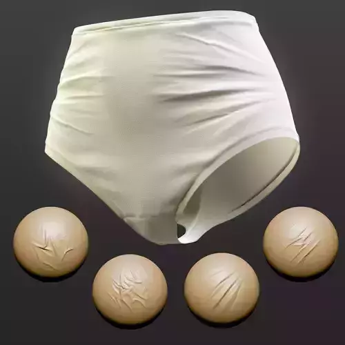 110 ZBrush Brush And Alpha Folds Vol 4 3D model