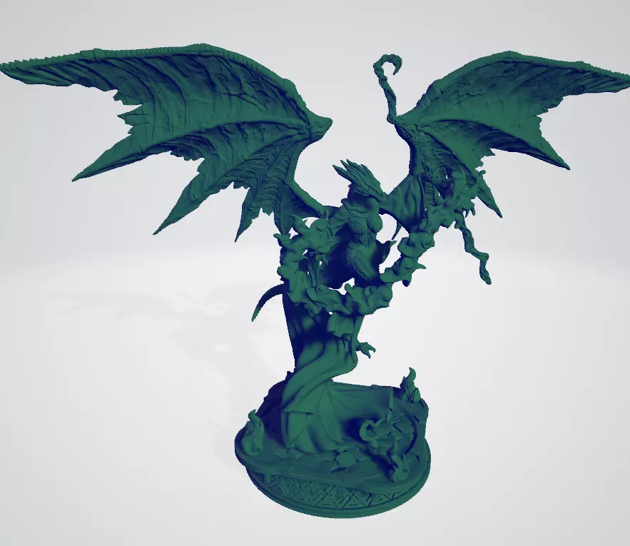 Dragonborn Sorceress 3D Model 3D print model_6