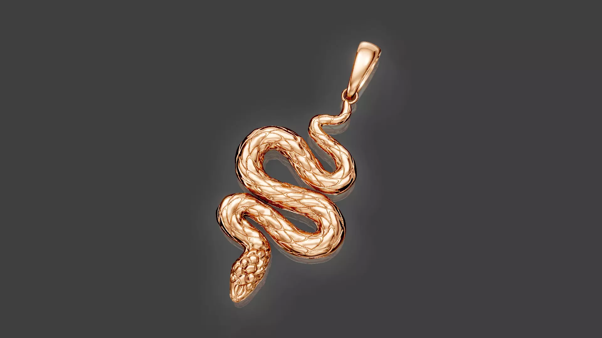 Snake Pendant 2 3D print model