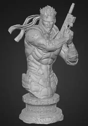 Solid Snake Statue - Metal Gear Solid 