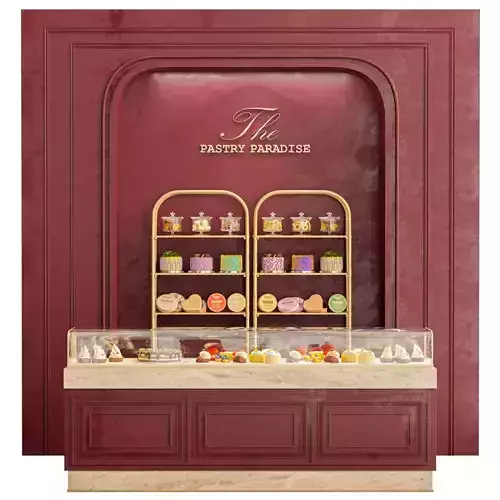 Design project for a pastry shop 3D model
