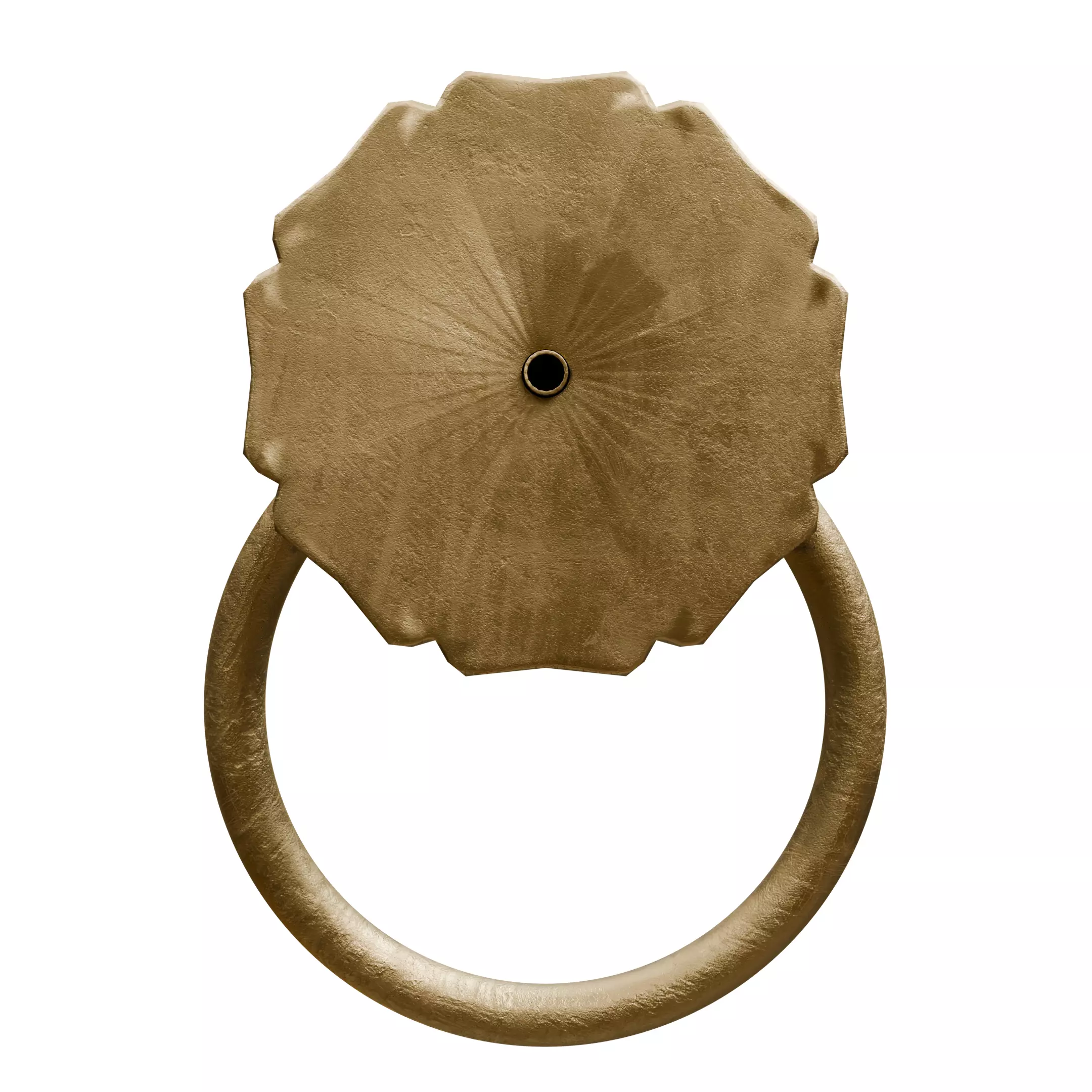 Chinese Style Ornamental Door Knocker 6 - Low Poly PBR Model Low-poly 3D model_9