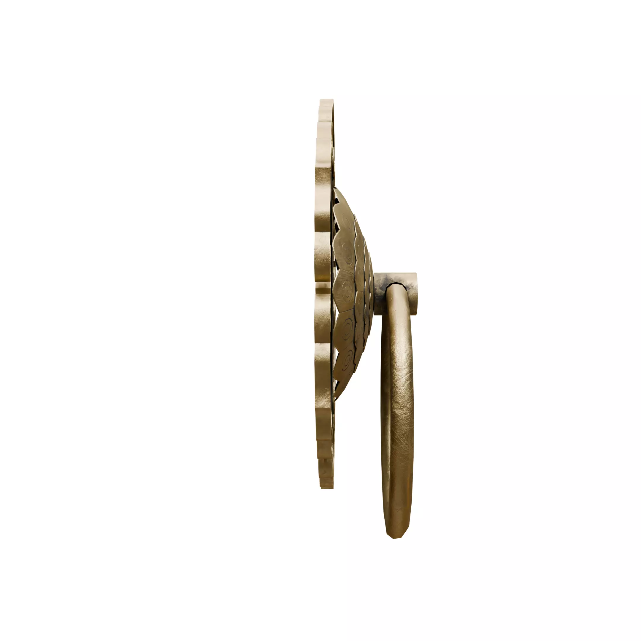 Chinese Style Ornamental Door Knocker 8 - Low Poly PBR Model Low-poly 3D model_7