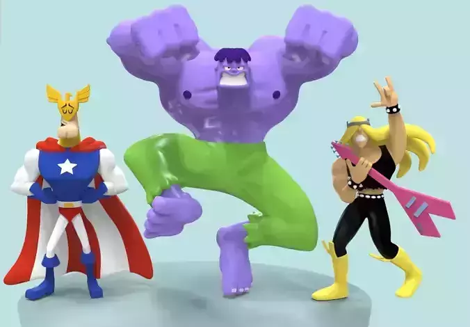 JUSTICE FRIENDS-MAJOR GLORY VALHALLEN AND THE INFRAGGABLE KRUNK