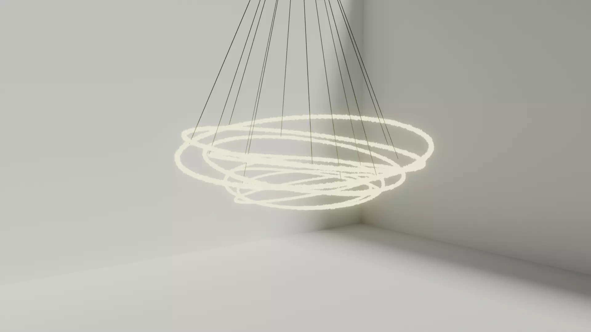 Modern Hanging light  3D model_0