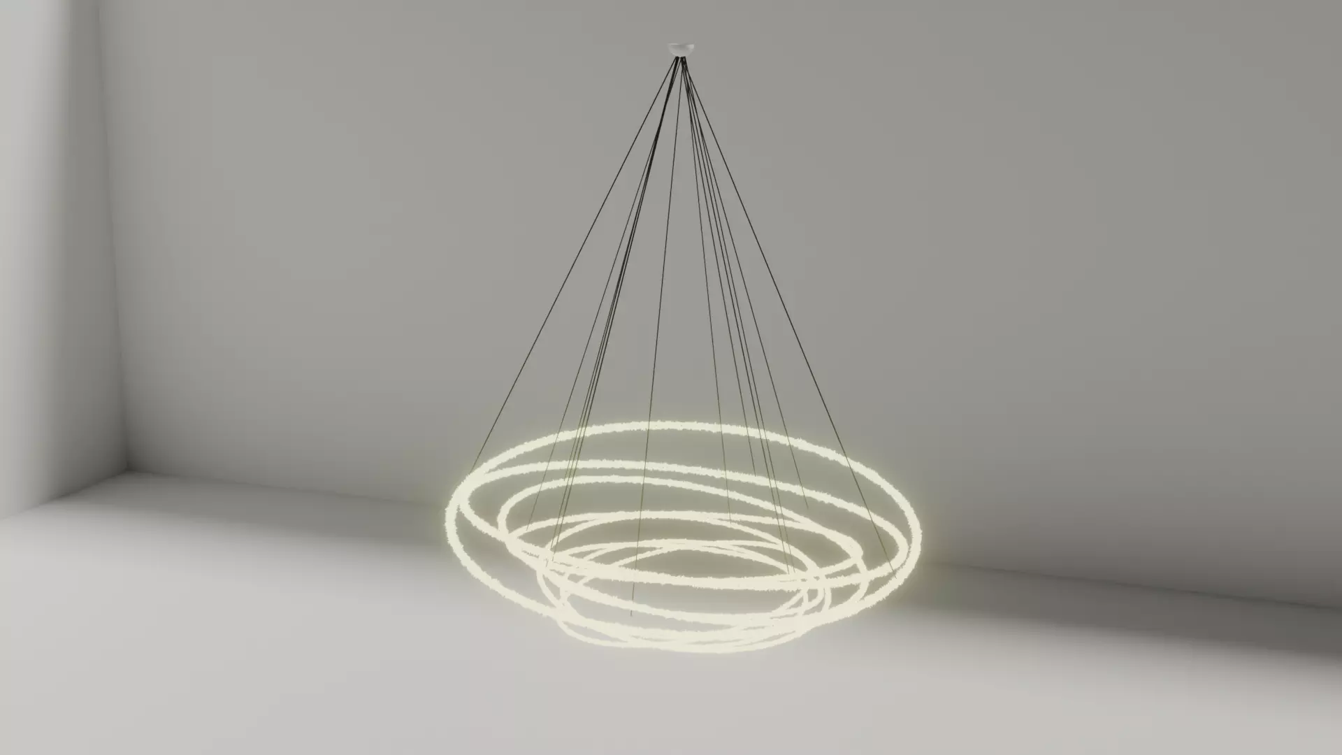 Modern Hanging light  3D model_2