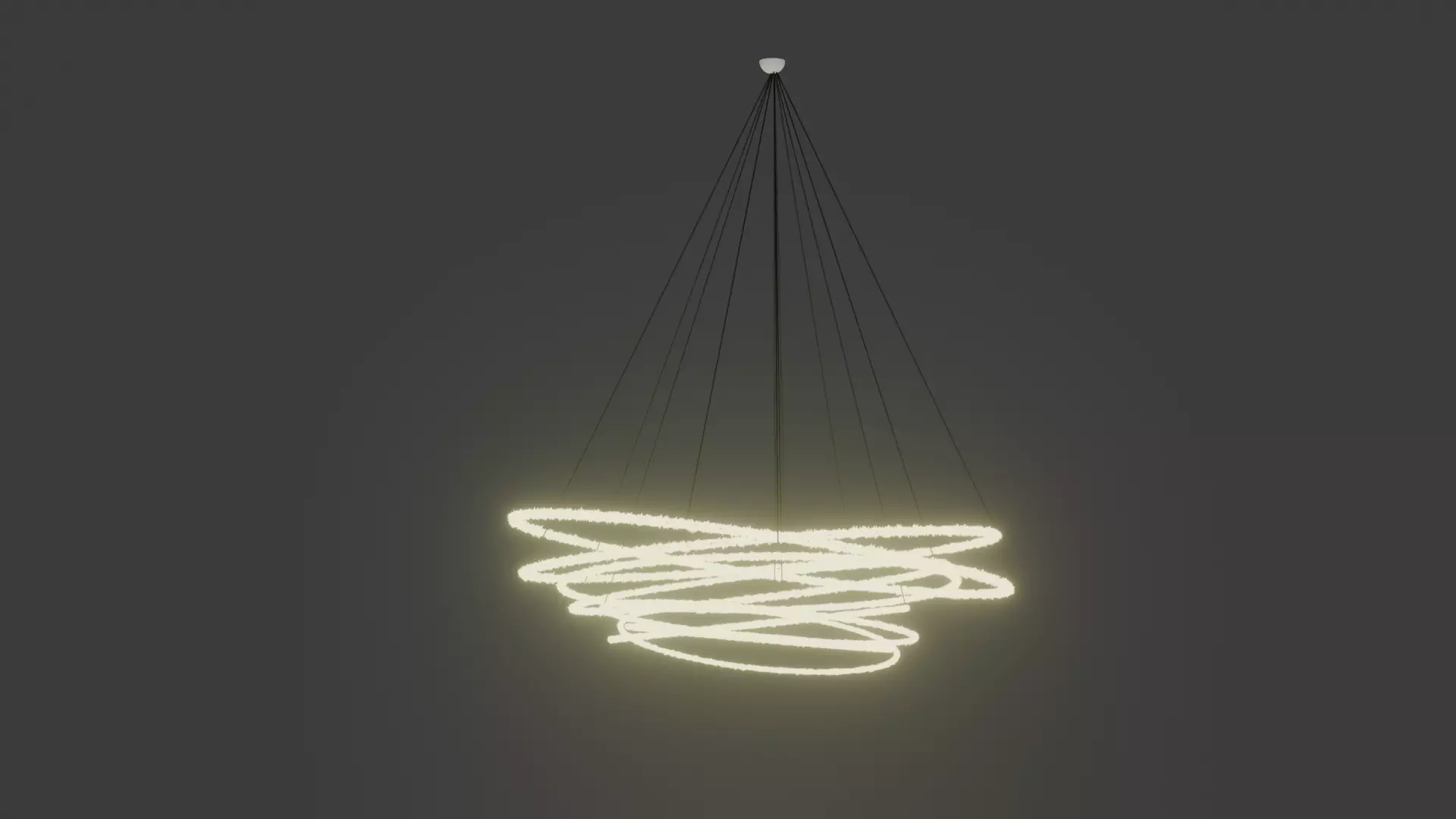 Modern Hanging light  3D model_3
