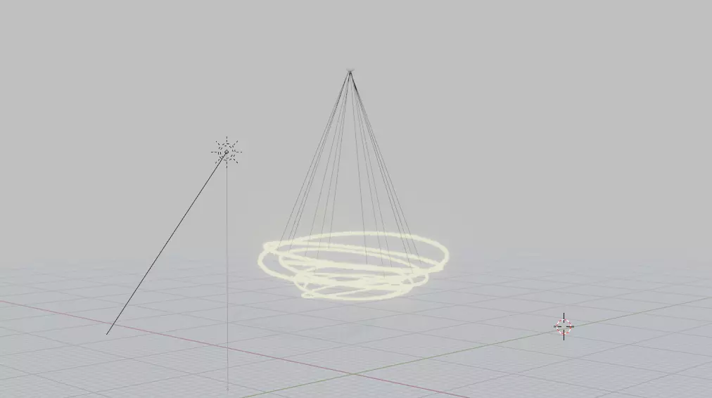 Modern Hanging light  3D model_6