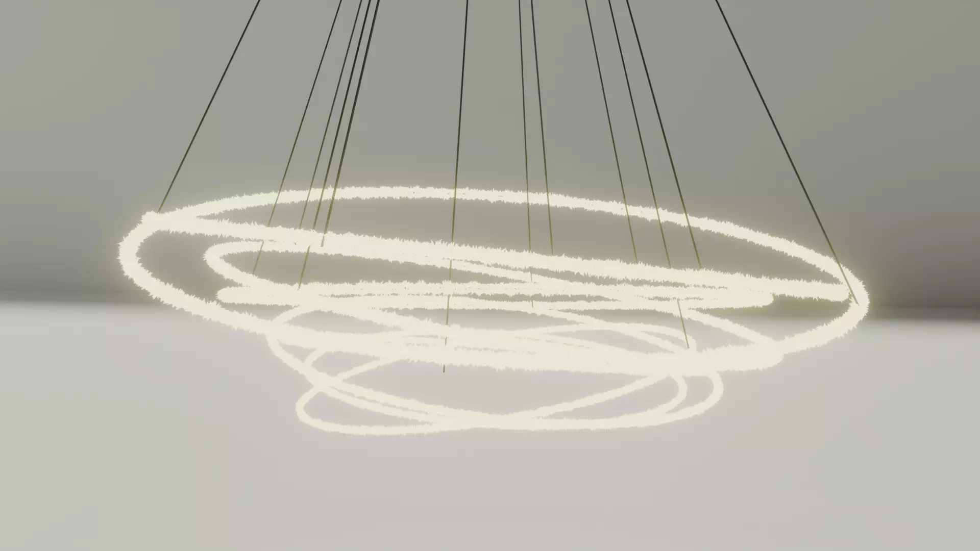 Modern Hanging light  3D model_4