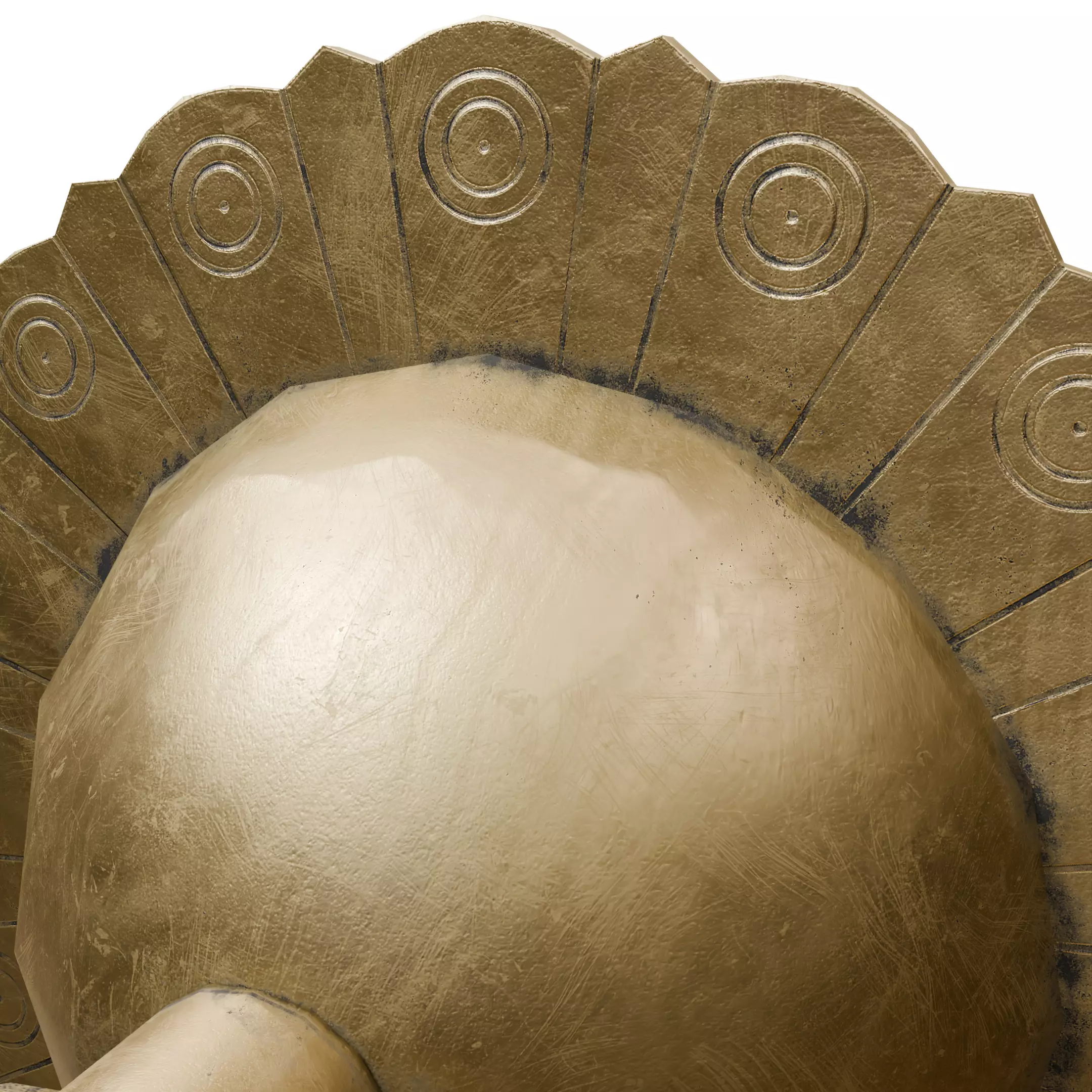 Chinese Style Ornamental Door Knocker 9 - Low Poly PBR Model Low-poly 3D model_10