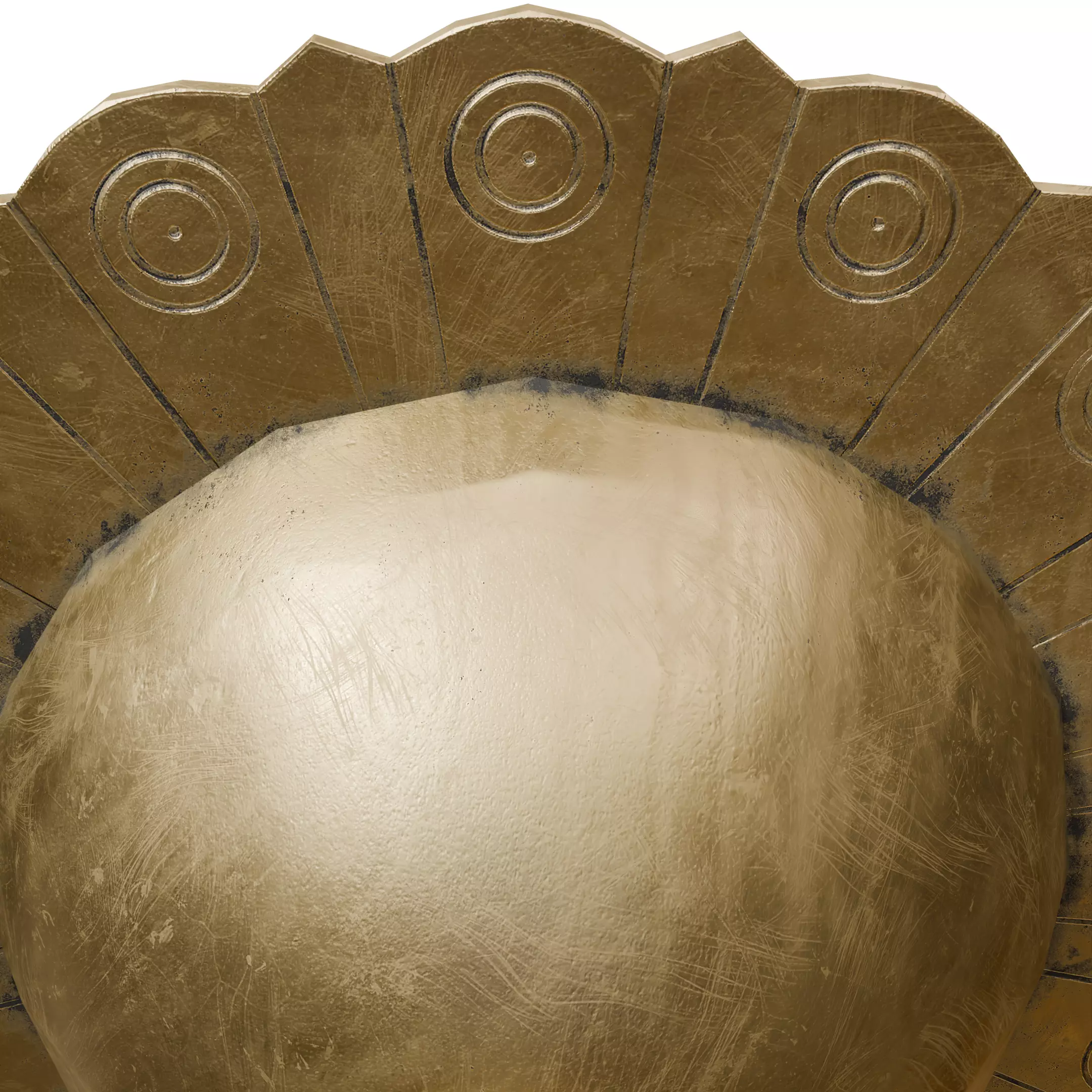 Chinese Style Ornamental Door Knocker 9 - Low Poly PBR Model Low-poly 3D model_14