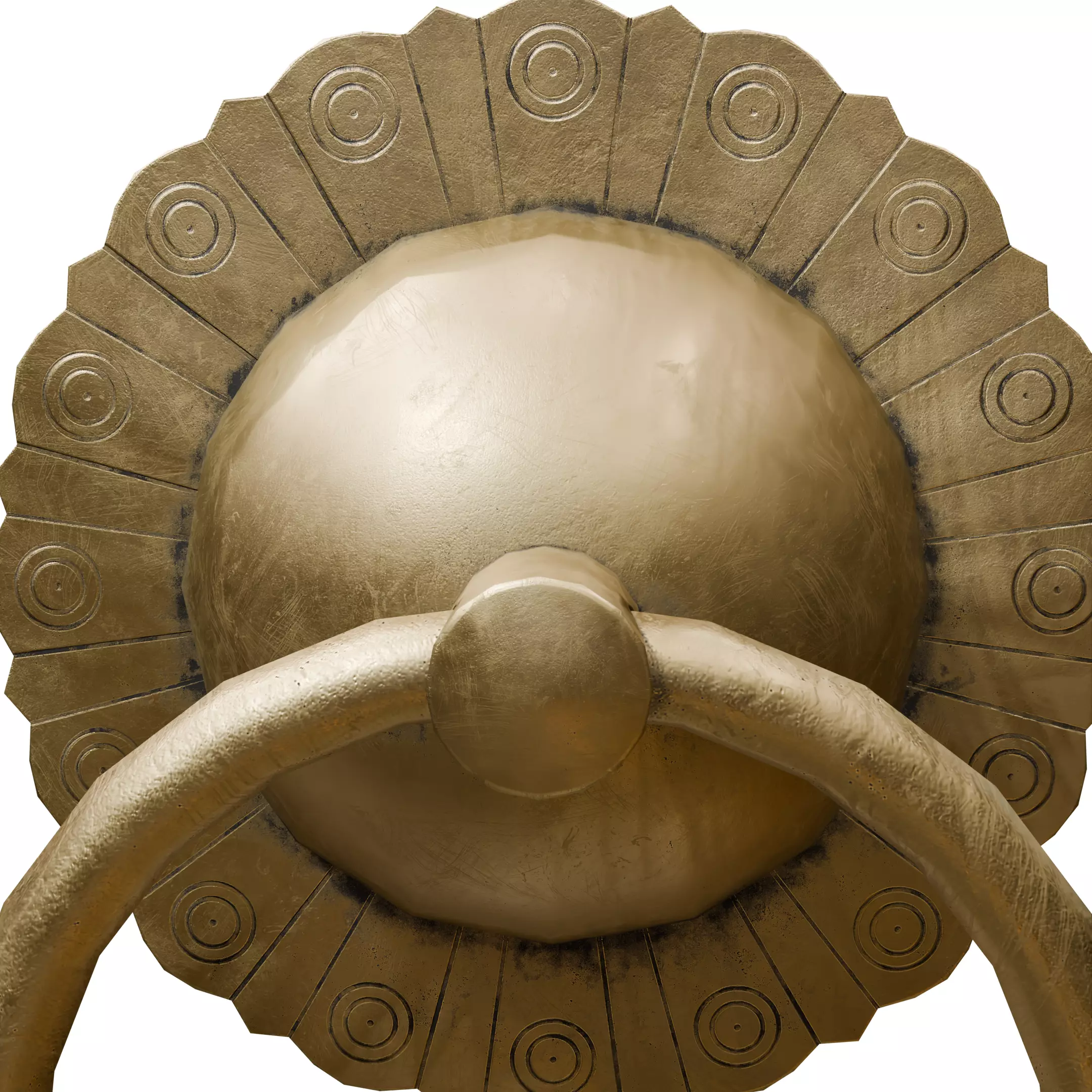 Chinese Style Ornamental Door Knocker 9 - Low Poly PBR Model Low-poly 3D model_18