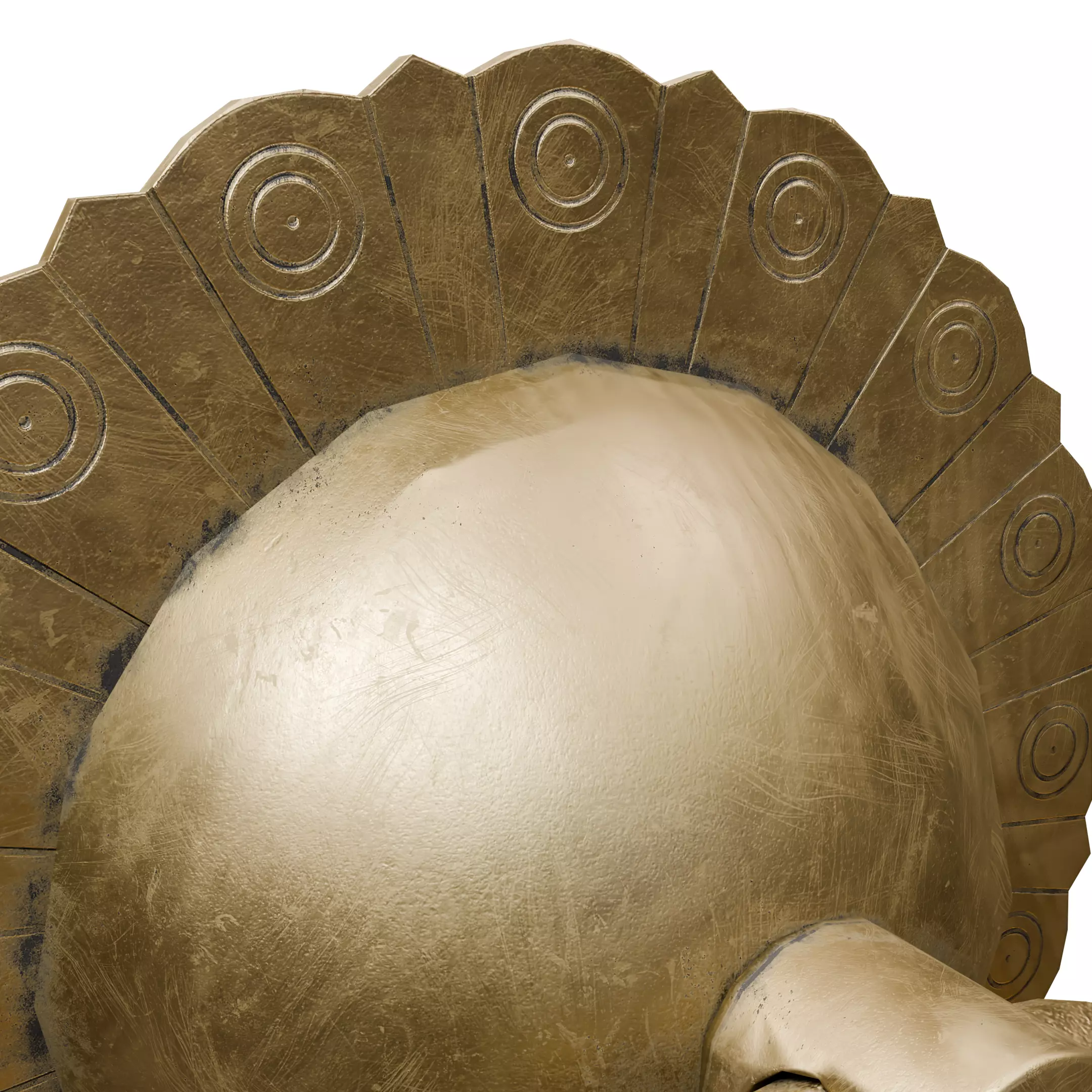 Chinese Style Ornamental Door Knocker 9 - Low Poly PBR Model Low-poly 3D model_11