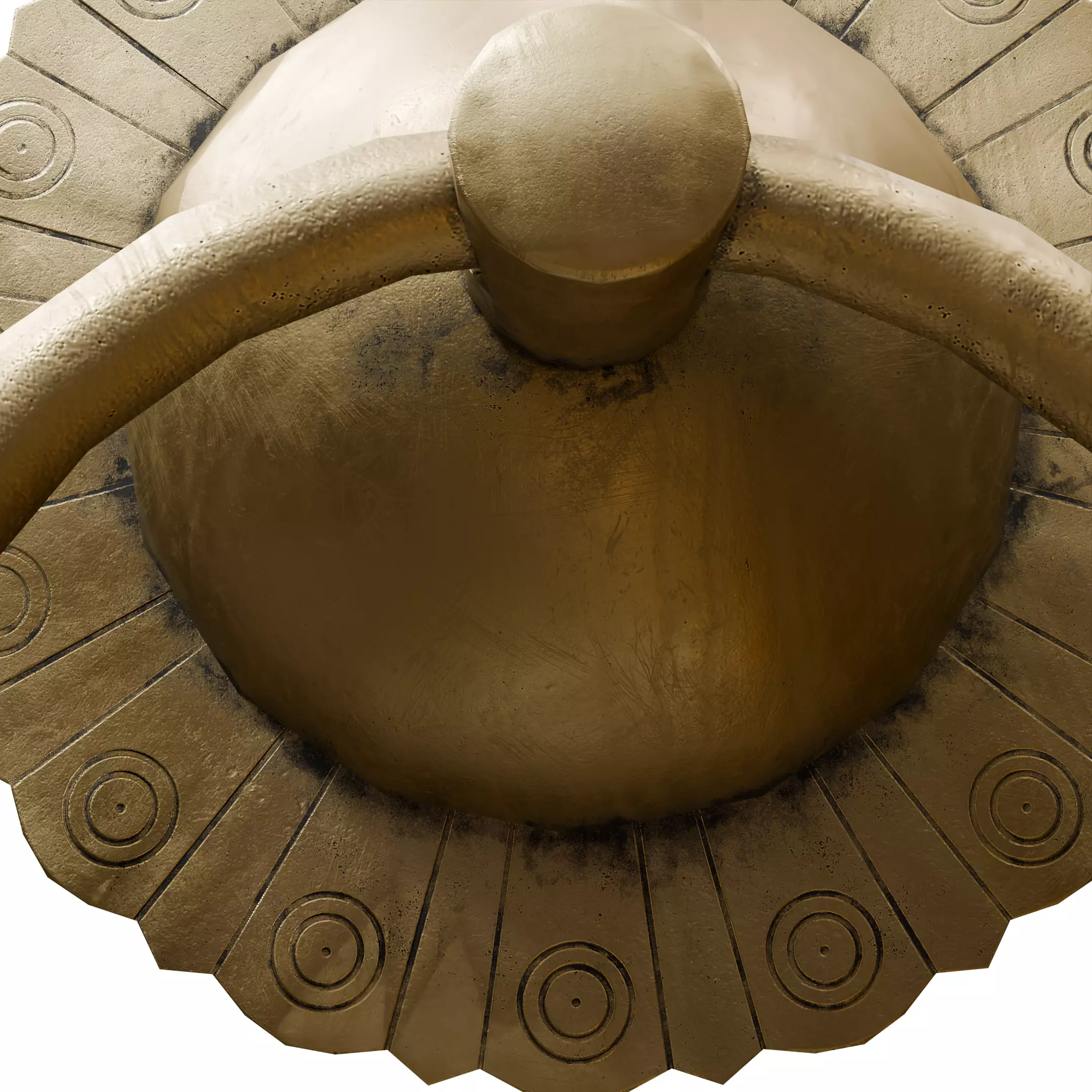 Chinese Style Ornamental Door Knocker 9 - Low Poly PBR Model Low-poly 3D model_15