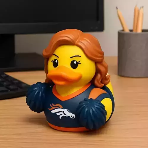 Rubber Duck - Denver Broncos Cheerleader - 3D print 3D print model