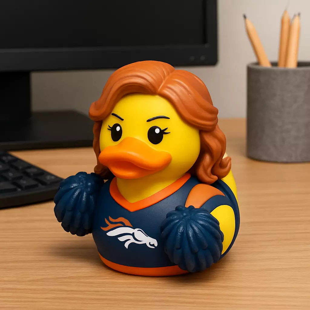 Rubber Duck - Denver Broncos Cheerleader - 3D print 3D print model_0