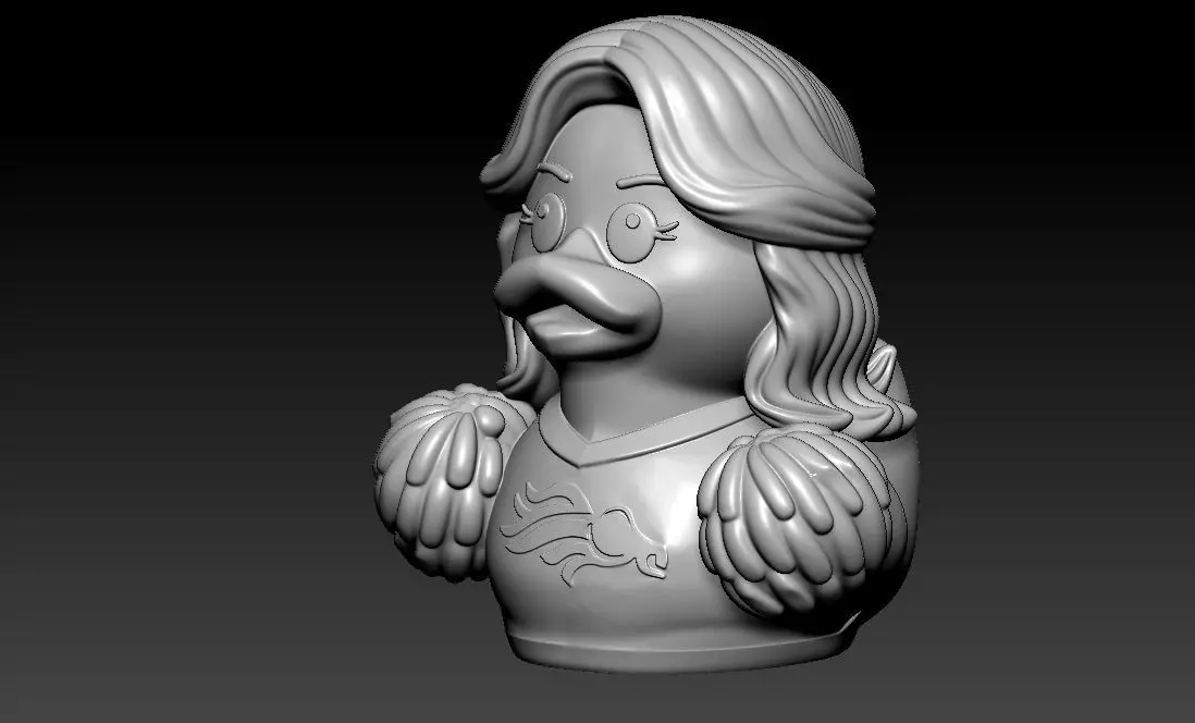 Rubber Duck - Denver Broncos Cheerleader - 3D print 3D print model_2