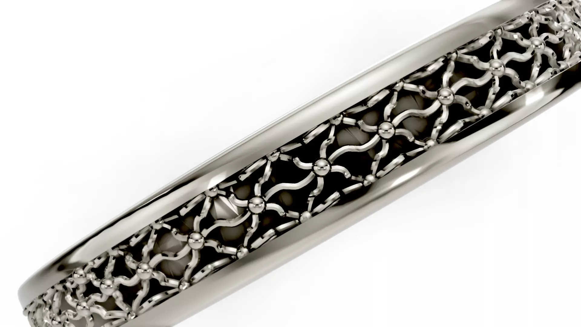 Twist Pattern ring 3D print model_4