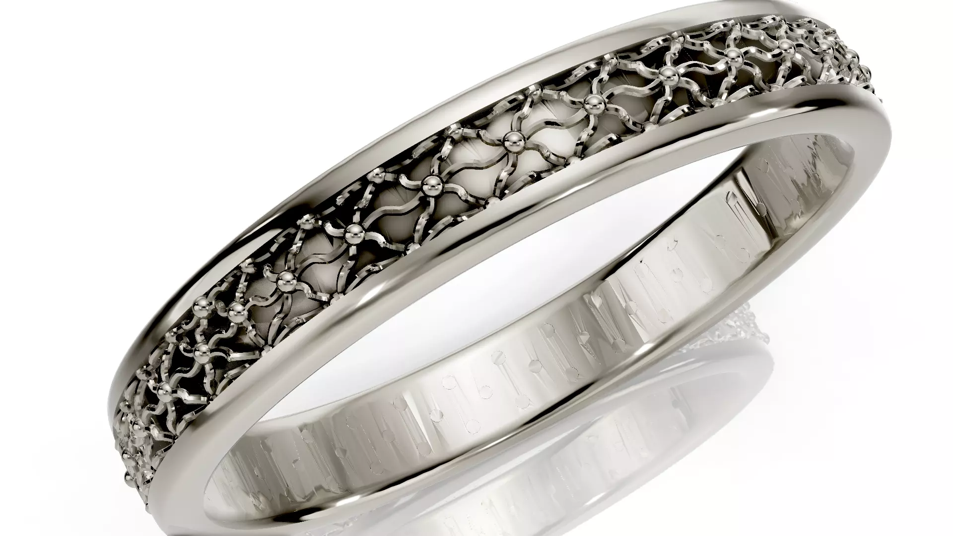 Twist Pattern ring 3D print model_3