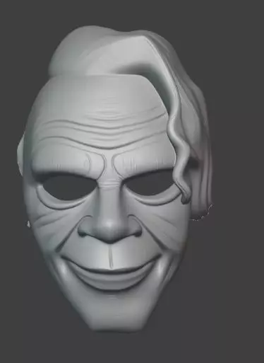 Joker Heath Ledger Dark Knight  Batman Cosplay Mask 3D print model_4
