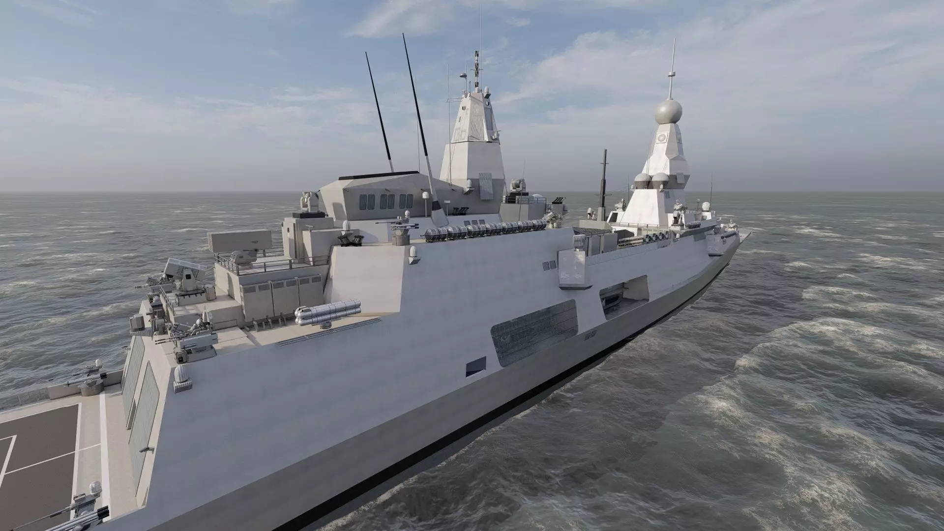 INDIAN NAVY MULTI ROLE DESTROYER 3D model_16