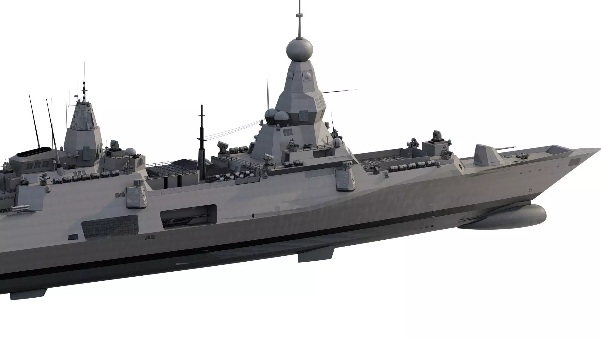 INDIAN NAVY MULTI ROLE DESTROYER 3D model_4