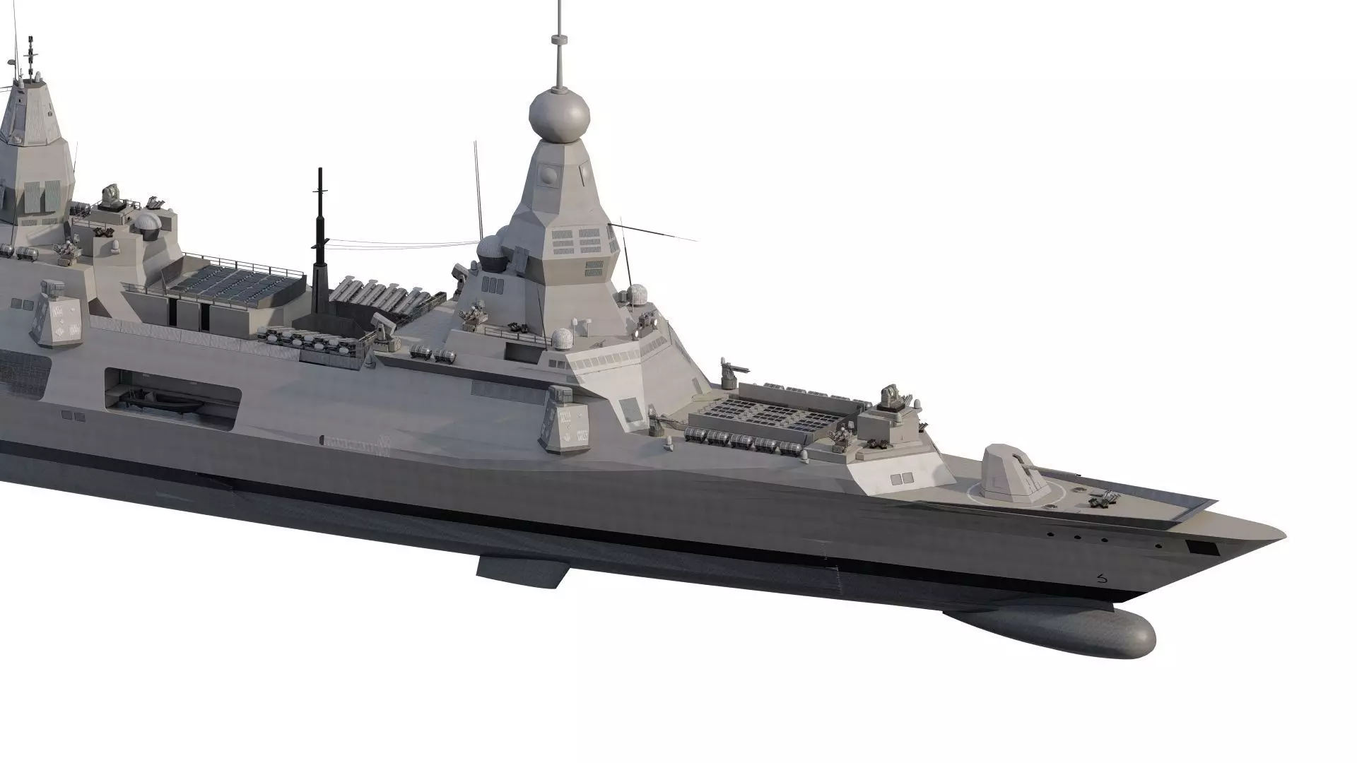 INDIAN NAVY MULTI ROLE DESTROYER 3D model_3