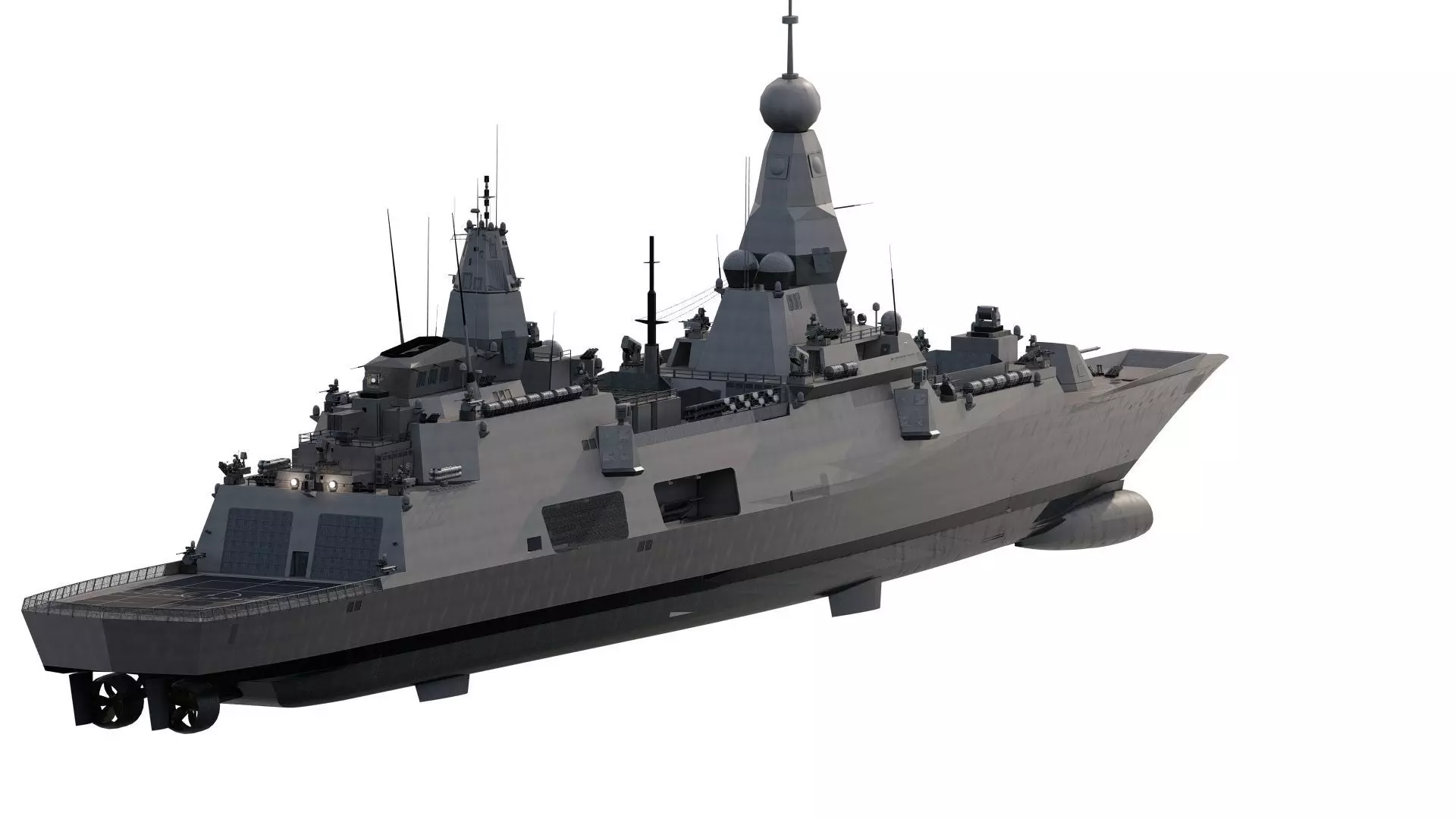 INDIAN NAVY MULTI ROLE DESTROYER 3D model_5