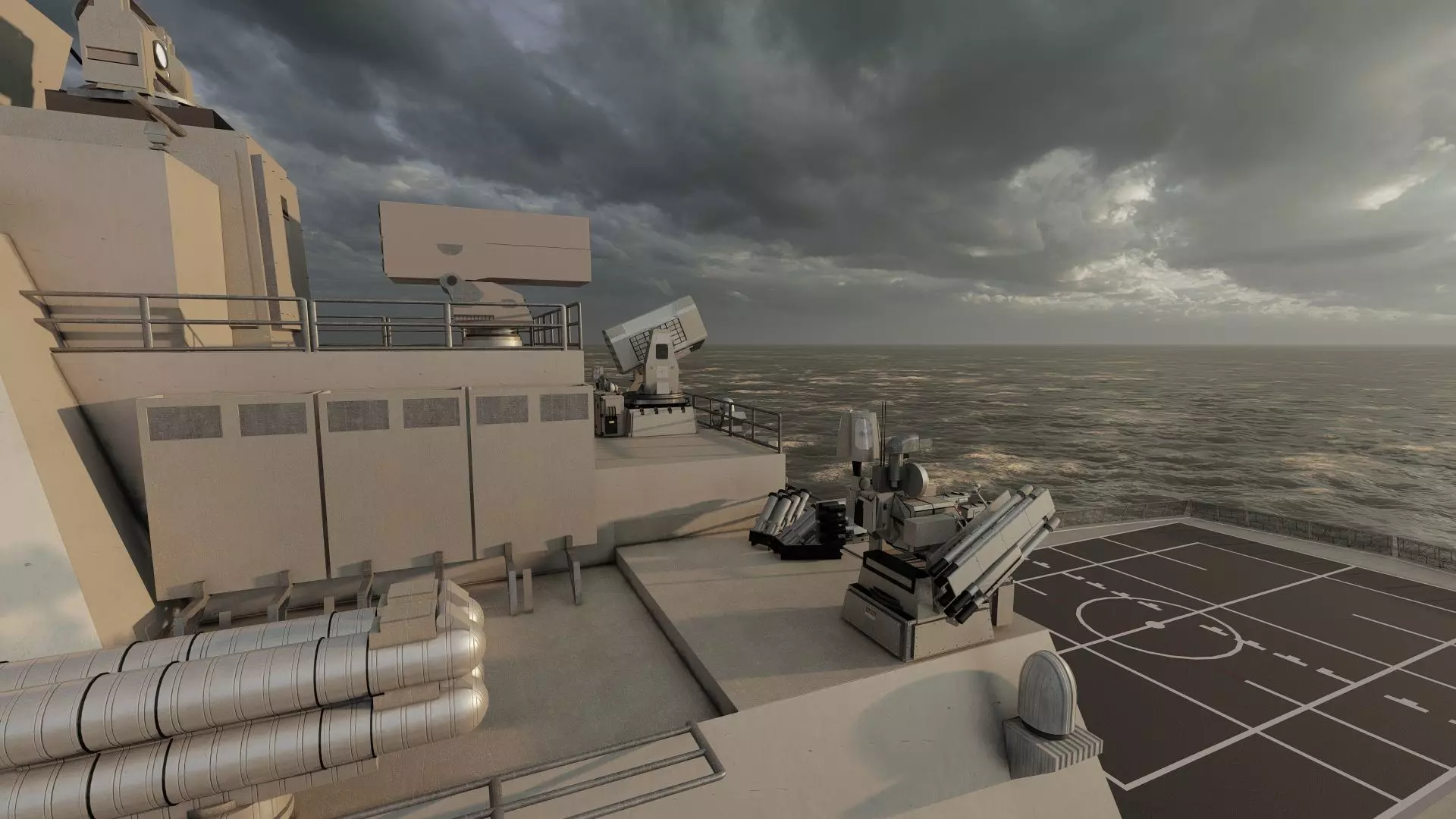 INDIAN NAVY MULTI ROLE DESTROYER 3D model_29