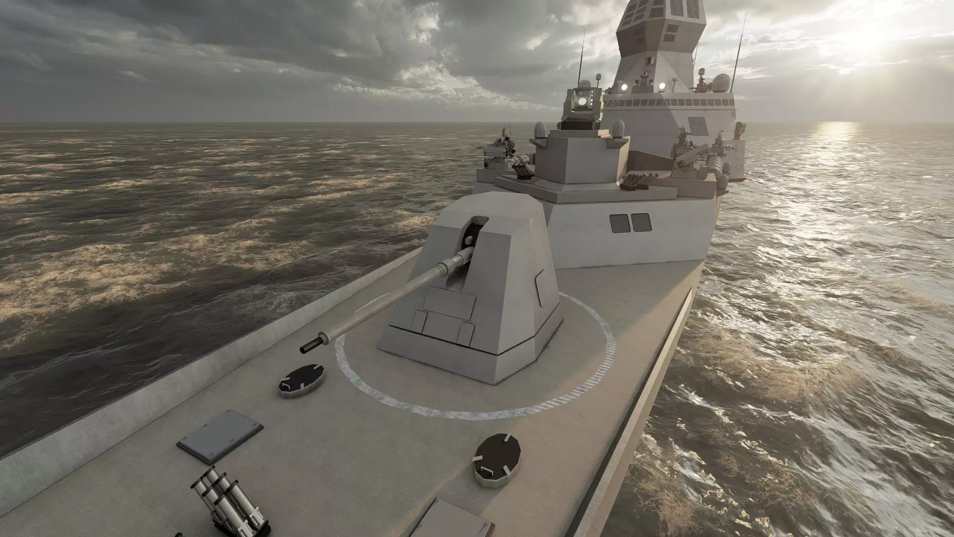 INDIAN NAVY MULTI ROLE DESTROYER 3D model_22