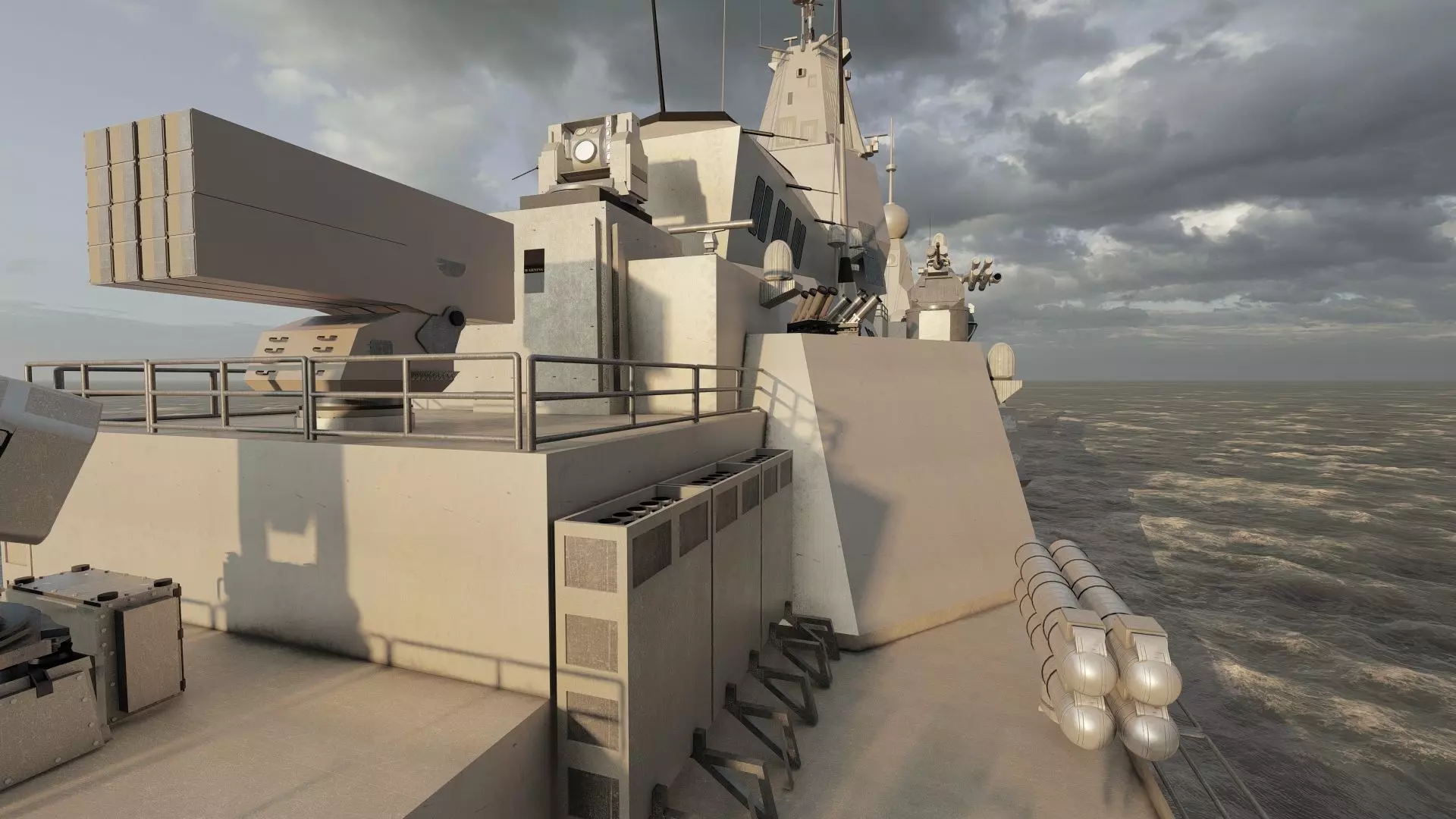 INDIAN NAVY MULTI ROLE DESTROYER 3D model_32