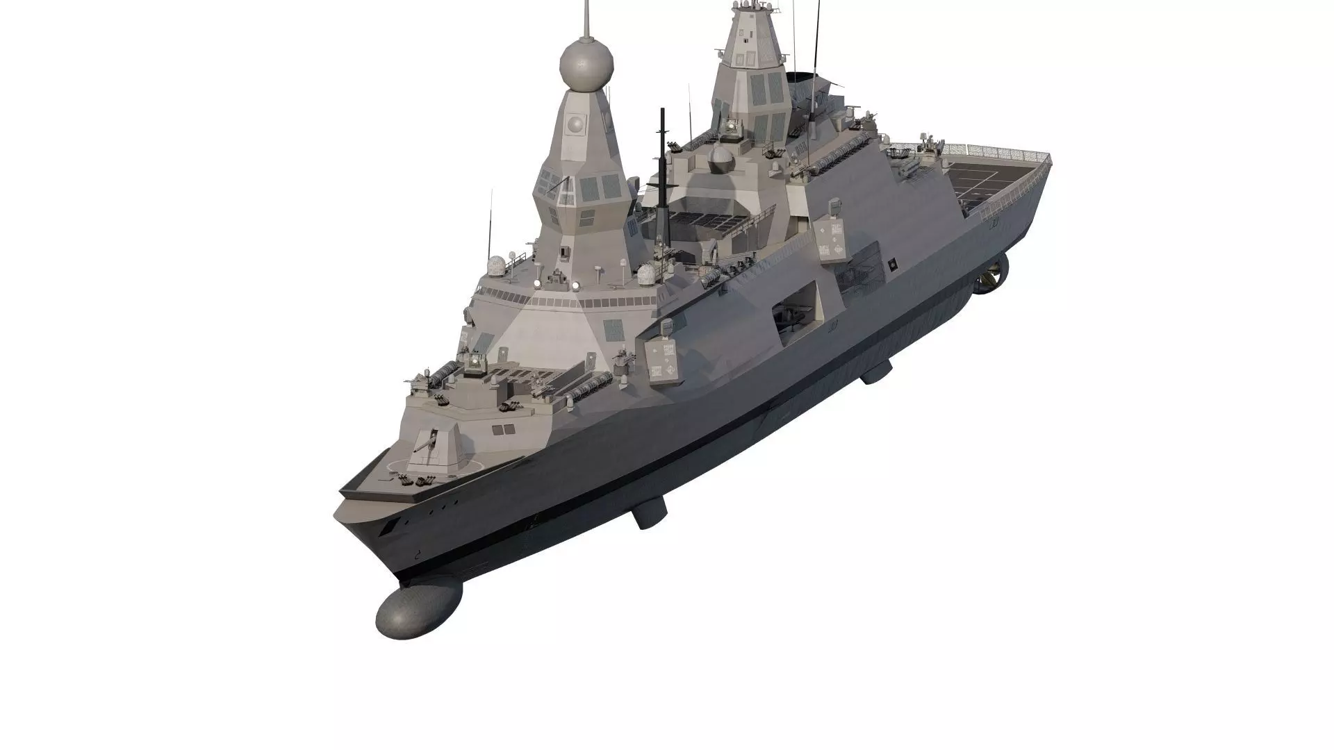 INDIAN NAVY MULTI ROLE DESTROYER 3D model_1