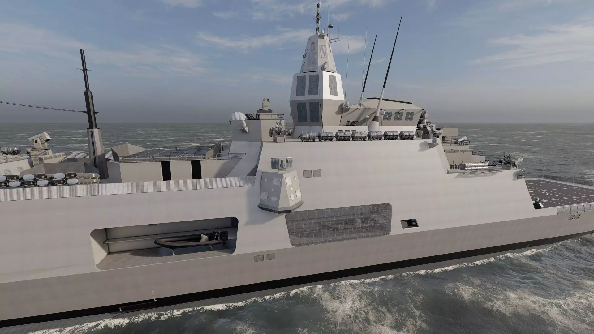 INDIAN NAVY MULTI ROLE DESTROYER 3D model_11